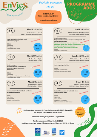 25 06 23 - Prog ados été 2